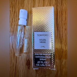 BRAND NEW: Tom Ford Soleil Neige Perfume in Silver Packaging, 2 ML